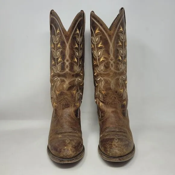 Ariat Boots Womens 6B Brown Leather Desert Holly Western Cowgirl Rodeo 10014100
