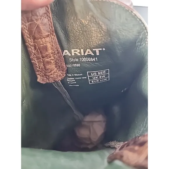 Ariat Green, Brown boots Size 9EE