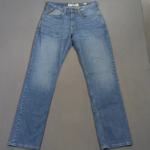 Ariat Jeans Men's 32x36 Blue M2 Relaxed Stretch Legacy Boot Cut Western Denim