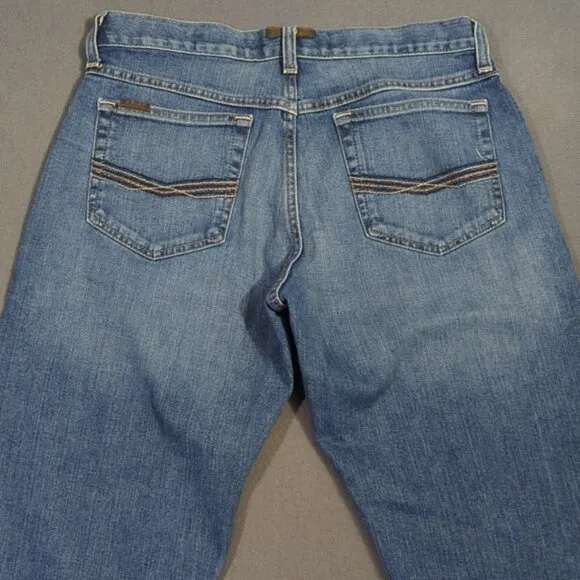 Ariat Jeans Men's 32x36 Blue M2 Relaxed Stretch Legacy Boot Cut Western Denim