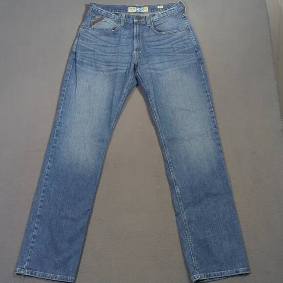 Ariat Jeans Men's 32x36 Blue M2 Relaxed Stretch Legacy Boot Cut Western Denim