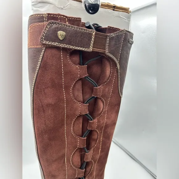 Ariat Kendal H2O Women's Insulated Gortex Brown Suede Leather Riding Boots  6.5M