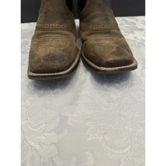 Ariat Kids‎ Size 5.5 Heritage Rough stock Western Boot Square Toe Leather Riding