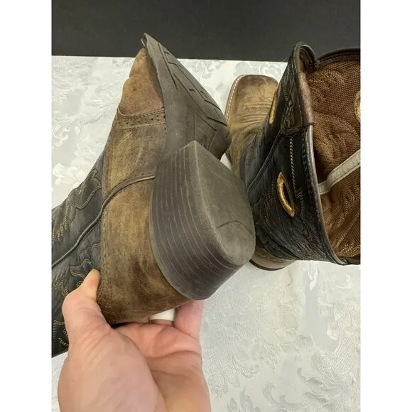 Ariat Kids‎ Size 5.5 Heritage Rough stock Western Boot Square Toe Leather Riding