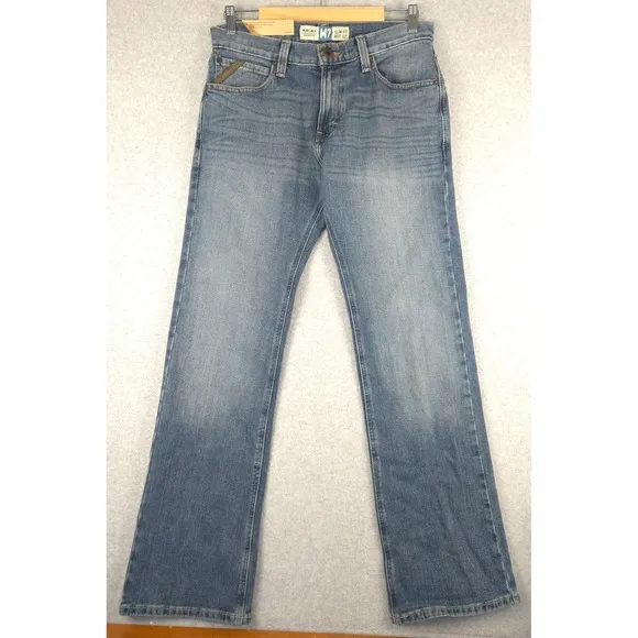 Ariat M7 Slim Fit Boot Cut Jeans Stretch Denim Blue Size 32x34 (Fits 32x33)