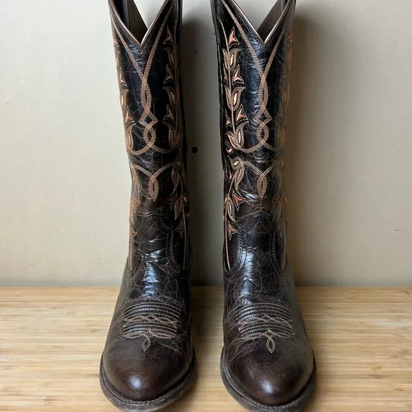 Ariat Men’s Dark Brown Desert Holly Cowboy Boots Size 11B