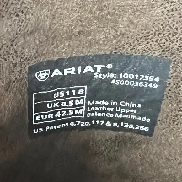 Ariat Men’s Dark Brown Desert Holly Cowboy Boots Size 11B