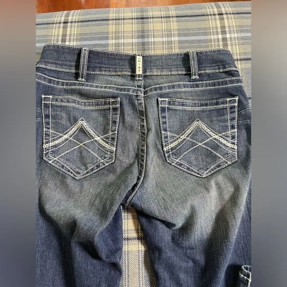 Ariat REAL Denim 10017216 Ocean Straight Leg Riding Jeans Size 30 Regular