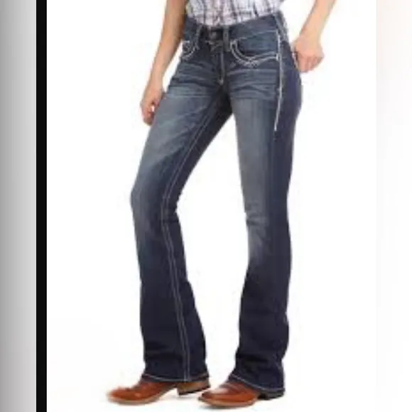 Ariat Real Denim Mid Rise Bootcut Entwined