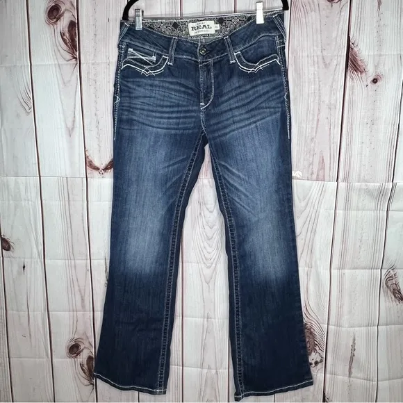 Ariat Real Denim Mid Rise Bootcut Entwined