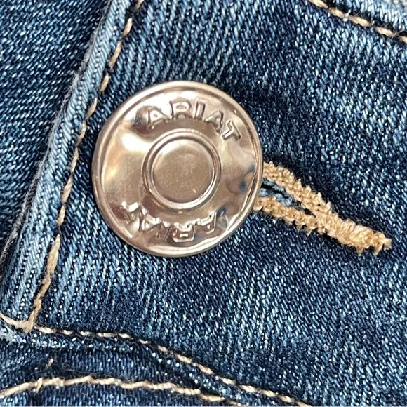 ARIAT REAL Perfect Rise Abby Straight Jean Women's | Size 28S | Mackenzie Blue