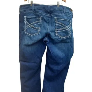 Ariat Women's Trouser Mid Rise Stretch Entwined Wide Leg Jean Size 24WR