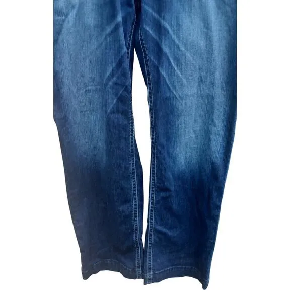 Ariat Women's Trouser Mid Rise Stretch Entwined Wide Leg Jean Size 24WR