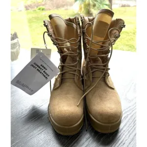 Army Desert Tan Hot Weather Combat Boots 4.5R Rocky Vibram Sole 8430-01-598-4961