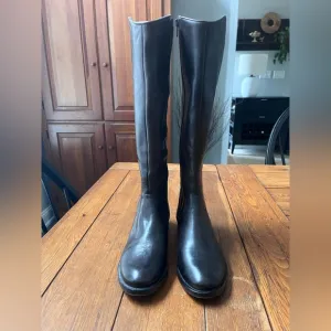 Arturo Chiang Brown Leather Riding Boots 8.5