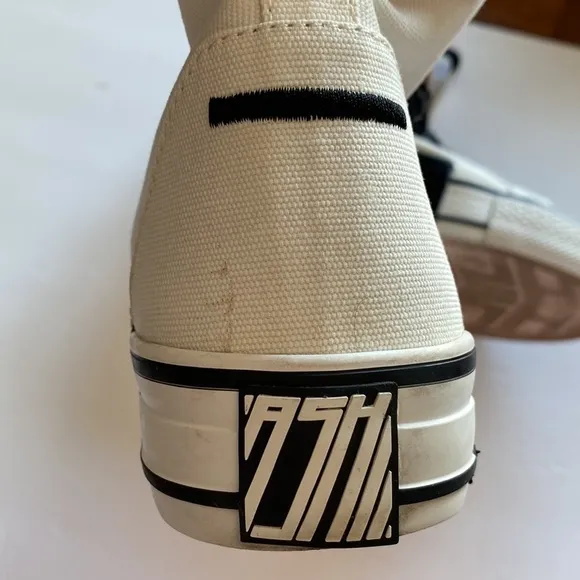 ASH high top sneakers women’s euro 37 white canvas VGUC