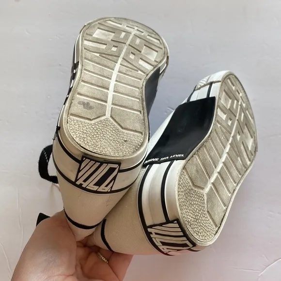 ASH high top sneakers women’s euro 37 white canvas VGUC