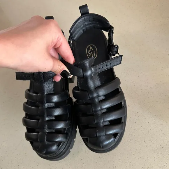 Ash Women's Shark Strappy Platform Sandals size 37