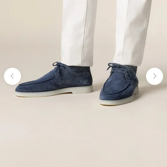 Aurelien- Desert Boot 2.0- like new! Worn once. Men's Blue Suede Chukka Boots