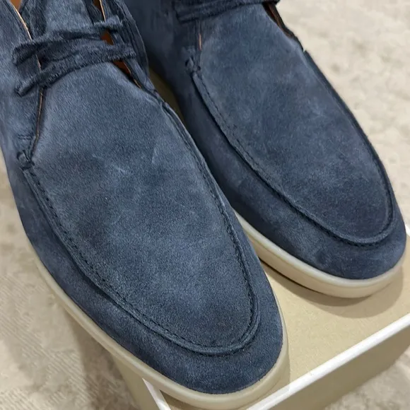 Aurelien- Desert Boot 2.0- like new! Worn once. Men's Blue Suede Chukka Boots