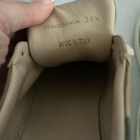 Authentic Burberry Salmond Vintage Nova Check Print Leather Sneakers W EU 38.5