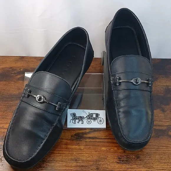 Authentic COACH Men's Black Loafers