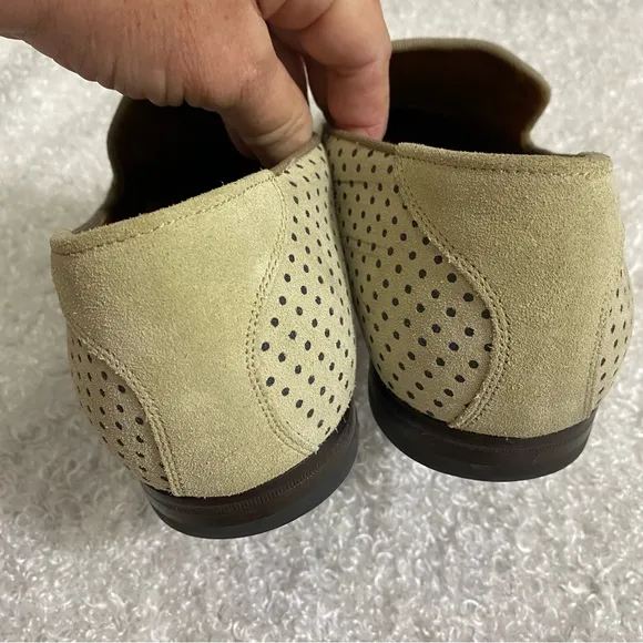 Authentic Jimmy Choo Mens Size 12 Tan Tassel Suede Loafers