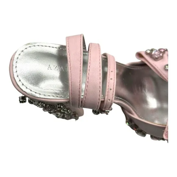 AZALEA WANG Maya Platform Sandal with Bow and Embellishments | US 6