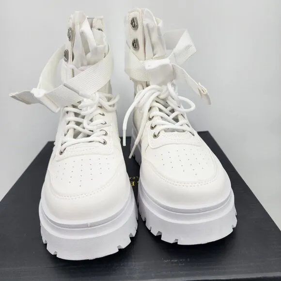 AZALEA WANG Peachy White High Top Sneakers 6-10 NWT
