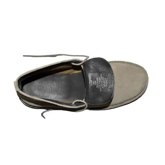 B2 Auth J CREW Taupe Suede Lace Up Desert Boots Shoes AA089 Size 8