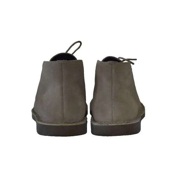 B2 Auth J CREW Taupe Suede Lace Up Desert Boots Shoes AA089 Size 8