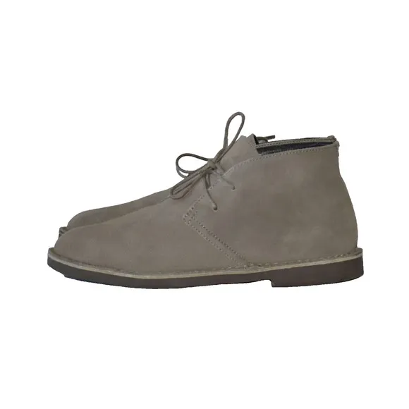 B2 Auth J CREW Taupe Suede Lace Up Desert Boots Shoes AA089 Size 8
