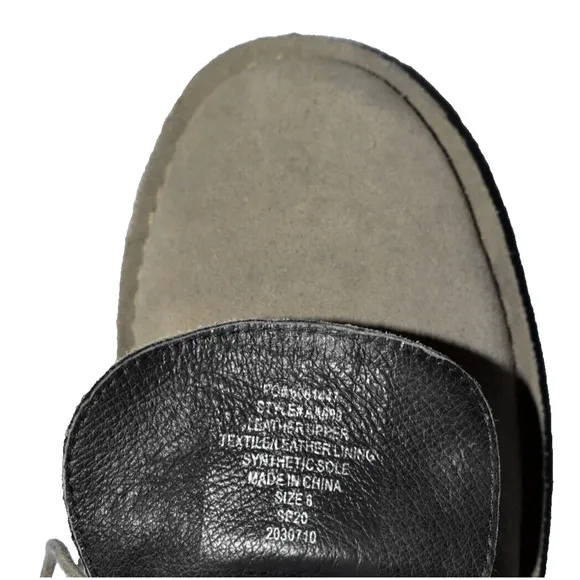 B2 Auth J CREW Taupe Suede Lace Up Desert Boots Shoes AA089 Size 8