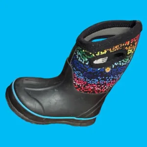 Baby Bogs Classic II Design A Boot Rainbow Dots Snow Boots Size 8