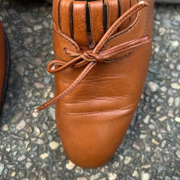 Baker - Benjes Italian Brown Leather Dress Slip On Loafers Size 8.5 D