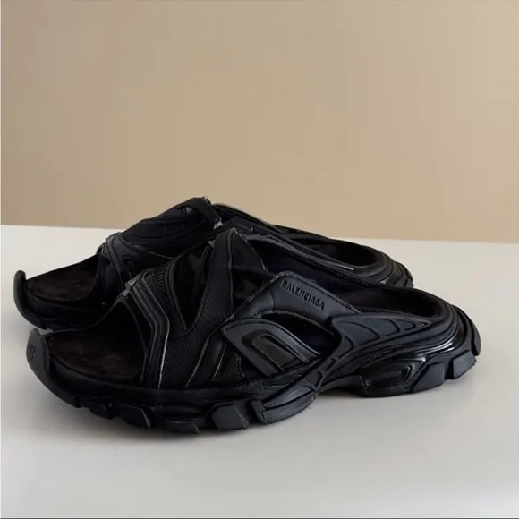 Balenciaga Men's Black Sandals