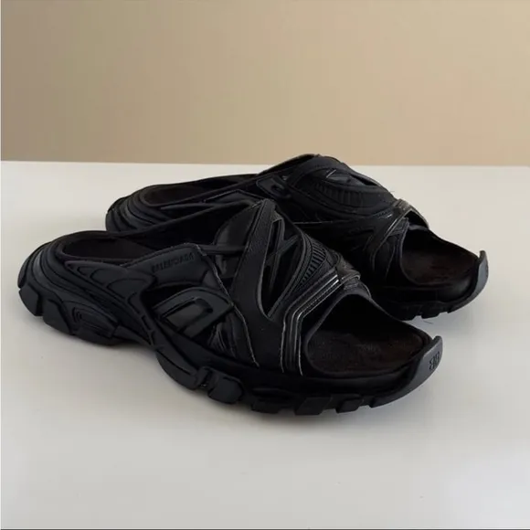 Balenciaga Men's Black Sandals