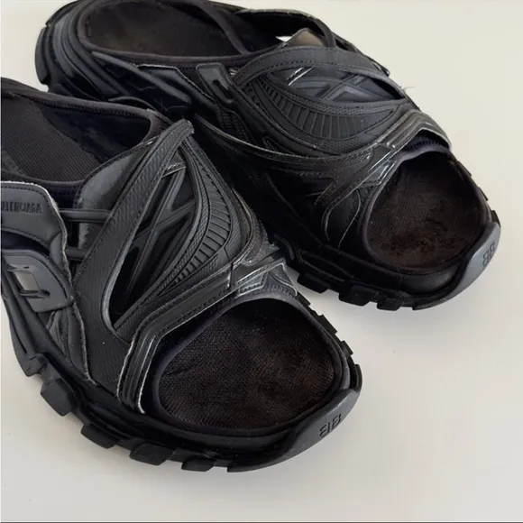 Balenciaga Men's Black Sandals
