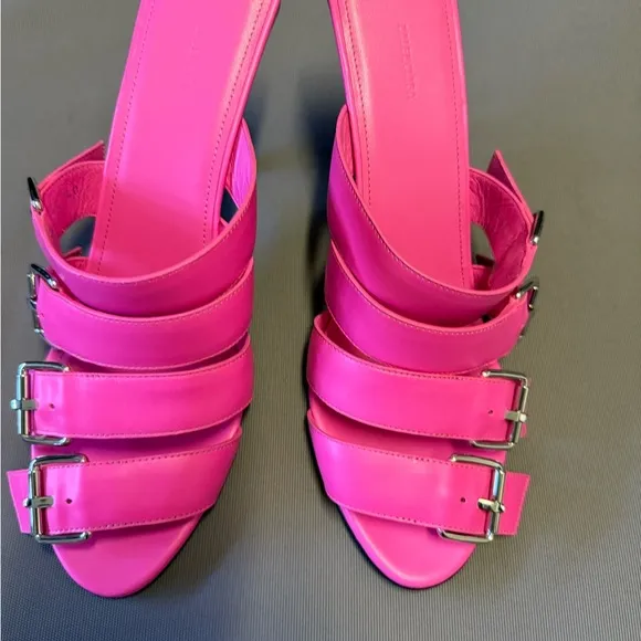 Balenciaga Women's Pink Strappy Sandals