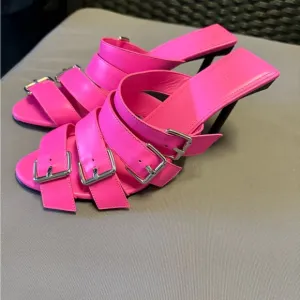 Balenciaga Women's Pink Strappy Sandals