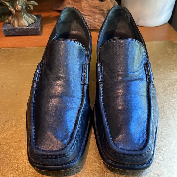 Bally “Arcon” Slip-On Black Lambskin Leather Loafers | Lightly Worn!