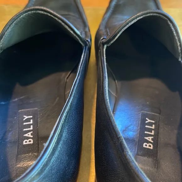 Bally “Arcon” Slip-On Black Lambskin Leather Loafers | Lightly Worn!