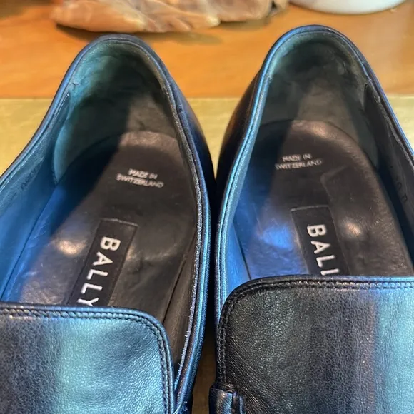 Bally “Arcon” Slip-On Black Lambskin Leather Loafers | Lightly Worn!