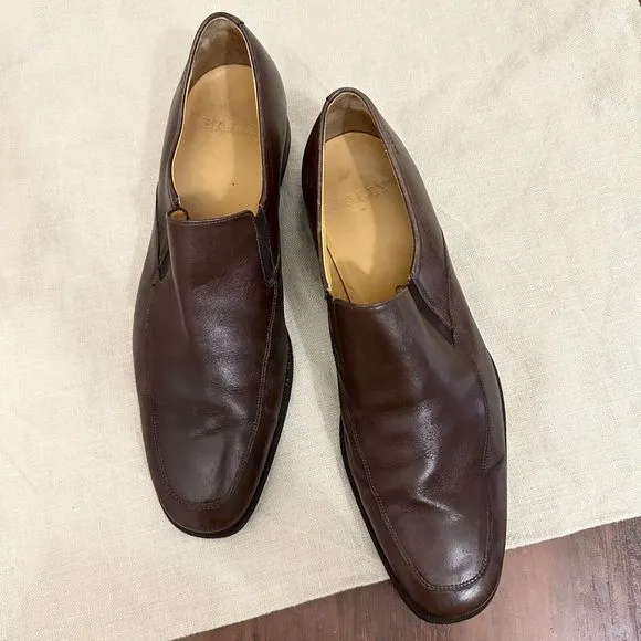 BALLY Brown Calf Leather Slip On Loafers Thor/131