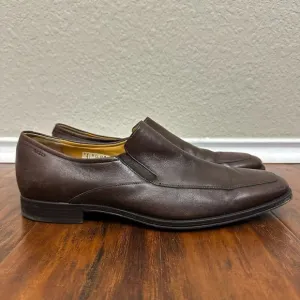 BALLY Brown Calf Leather Slip On Loafers Thor/131