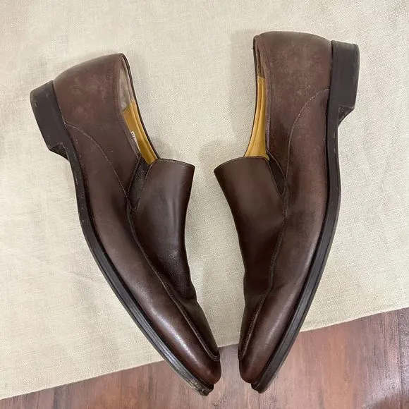 BALLY Brown Calf Leather Slip On Loafers Thor/131