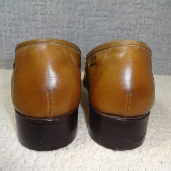 BALLY of Switzerland Indio Mens Size 9.5M US Brown Tassels Fringe Kiltie Loafers