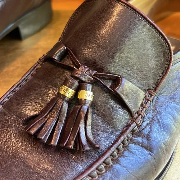 Bally Parawet Burgundy Leather Tasseled Loafers | Lightly Worn!