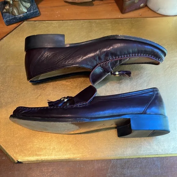 Bally Parawet Burgundy Leather Tasseled Loafers | Lightly Worn!
