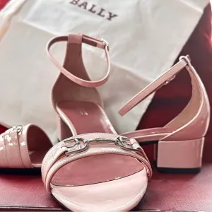 Bally Pink Sandals with Block Heel and Open Toe